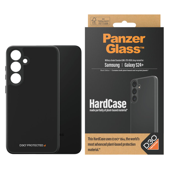 Etui HardCase D3O do Samsung Galaxy S24+, Czarne, PanzerGlass