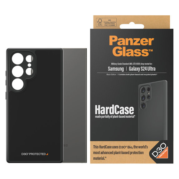 Etui HardCase D3O do Samsung Galaxy S24 Ultra, Czarne, PanzerGlass