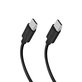 Pleciony kabel USB-C/USB-C, PD, 100W, 1.5m, Czarny, Black, SBS