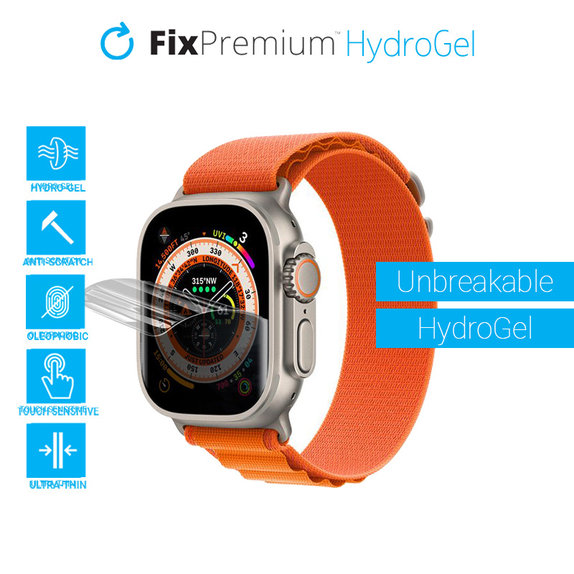 FixPremium - Unbreakable Screen Protector do Apple Watch Ultra (49mm)