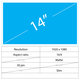 Wyświetlacz 14" LCD Slim Matte, 30 pin, Full HD, No brackets