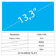 Wyświetlacz 13.3" LCD Slim Matte, 40 pin, WXGA HD