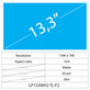 Wyświetlacz 13.3" LCD Slim Matte, 40 pin, WXGA HD