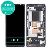 Wyświetlacz OLED do Asus ROG Phone 5 ZS673KS, Ekran dotykowy z ramką, Phantom Black