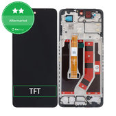 Wyświetlacz do Oppo A98, Ekran dotykowy z ramką, Cool Black, TFT