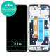 Wyświetlacz OLED do Oppo A78 4G CPH2565, Ekran dotykowy z ramką, Mist Black