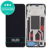 Wyświetlacz OLED do Oppo Reno 8 CPH2359, Ekran dotykowy z ramką, Shimmer Black