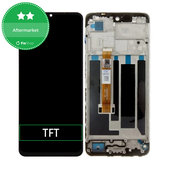 Wyświetlacz do Realme C53 RMX3760, Ekran dotykowy z ramką, Mighty Black, TFT