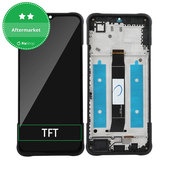 Wyświetlacz do Umidigi G5 Mecha, Ekran dotykowy z ramką, Czarny, Black, TFT