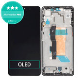 Wyświetlacz OLED do Xiaomi Poco F5 23049PCD8G, 23049PCD8I, Ekran dotykowy z ramką, Czarny, Black