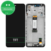 Wyświetlacz do Xiaomi Redmi 12 23053RN02A, 23053RN02Y, 23053RN02I, Ekran dotykowy z ramką, Midnight Black, TFT
