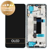 Wyświetlacz do Xiaomi Redmi Note 13 Pro 5G 2312DRA50C, Ekran dotykowy z ramką, Ocean Teal, 5600010N1600, Genuine Service Pack
