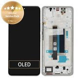 Wyświetlacz do Xiaomi Redmi Note 13 Pro+ 23090RA98C, Ekran dotykowy z ramką, Moonlight White, 560001N16U00, Genuine Service Pack