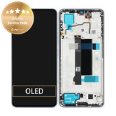 Wyświetlacz do Xiaomi Redmi Note 13 Pro 5G 2312DRA50C, Ekran dotykowy z ramką, Aurora Purple, 5600030N1600, Genuine Service Pack
