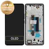Wyświetlacz do Xiaomi Redmi Note 13 Pro+ 23090RA98C, Ekran dotykowy z ramką, Midnight Black, 560002N16U00, Genuine Service Pack