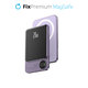 PowerBank MagSafe z LCD 5000mAh, Fioletowy, Purple, FixPremium