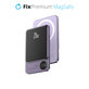 PowerBank MagSafe z LCD 5000mAh, Fioletowy, Purple, FixPremium