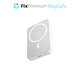 PowerBank MagSafe z podstawką 5000mAh, biały, white, FixPremium