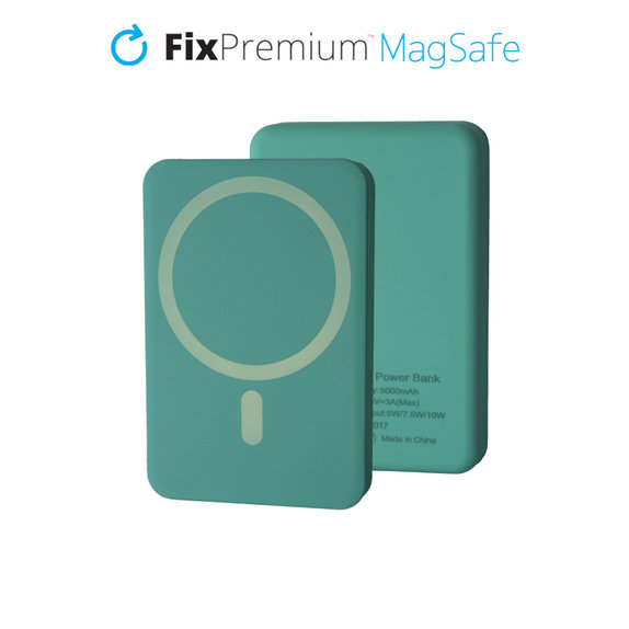 PowerBank MagSafe 5000mAh, niebieski, blue, FixPremium