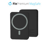 PowerBank MagSafe 10 000mAh, czarny, black, FixPremium