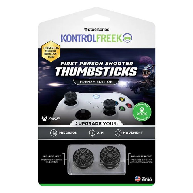 Nakładki na kontroler Frenzy (czarny) Xbox One X/S Extended | czarny | black | Kontrol Freek