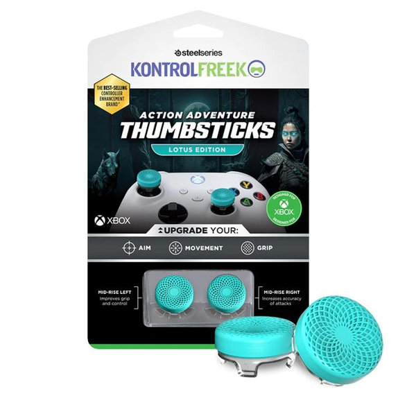 Nakładki na kontroler Lotus (teal) Xbox One X/S Extended, Kontrol Freek
