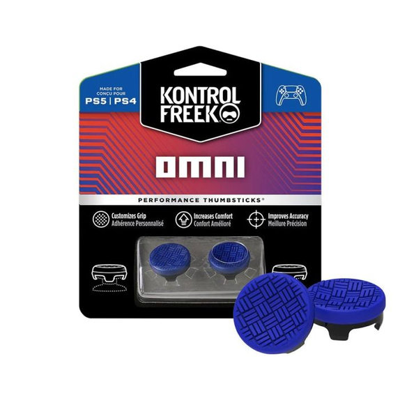 Nakładki na kontroler Omni (Niebieski, Blue) PS4/PS5 Extended, Niebieski, Blue, Kontrol Freek