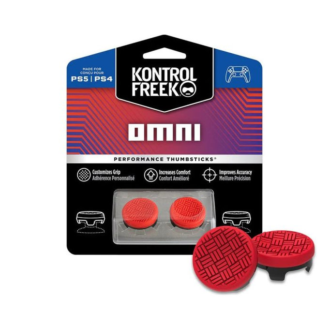 Nakładki na kontroler Omni (czerwony) PS4/PS5 Extended, czerwony, red, Kontrol Freek