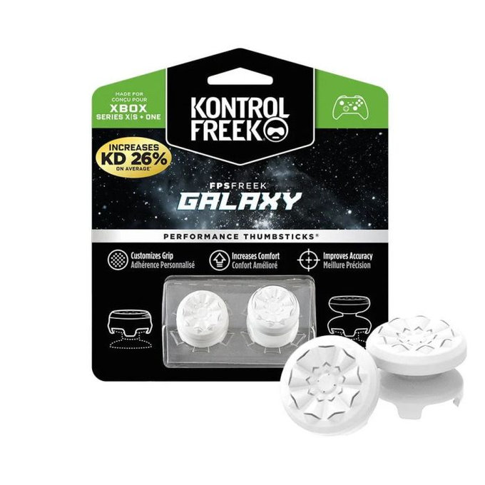 Nakładki na kontroler Freek Galaxy (Biały, White) Xbox One X/S Extended, Biały, White, Kontrol Freek