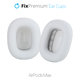 Zapasowe nauszniki do Apple AirPods Max (ekoskóra), Biały, White, FixPremium