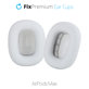 Zapasowe nauszniki do Apple AirPods Max (ekoskóra), Biały, White, FixPremium