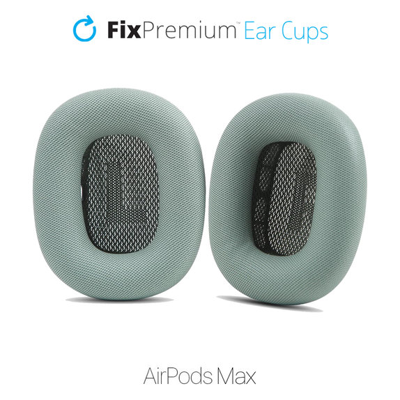 Zapasowe nauszniki do Apple AirPods Max, Ekoskóra, Zielony, Green, FixPremium