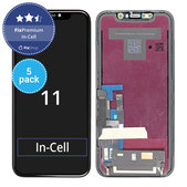 Wyświetlacz 5 Pack In-Cell dla iPhone 11, Ekran dotykowy z ramką, FixPremium