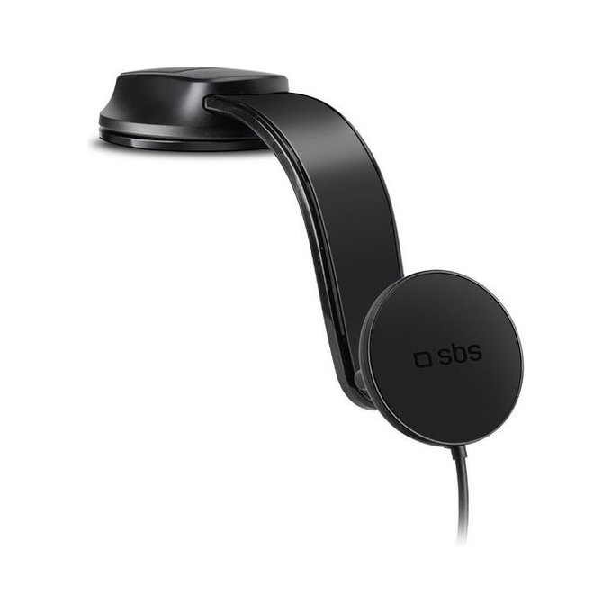 Uchwyt samochodowy Flexy z MagSafe, 15W, Czarny, Black, SBS