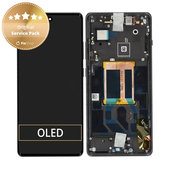 Wyświetlacz do OnePlus 12R, Ekran dotykowy z ramką, Iron Grey, 621029000157, Genuine Service Pack