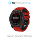 Pasek silikonowy dwukolorowy do Garmin, QuickFit 26mm, Czerwony, Red, FixPremium