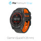 Pasek silikonowy dwukolorowy do Garmin, QuickFit 26mm, Szary, Gray, FixPremium