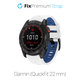 Pasek silikonowy dwukolorowy do Garmin, QuickFit 22mm, Biały, White, FixPremium