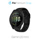 Pasek Silikonowy Universalny do Garmin (20mm), czarny, black, FixPremium