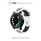 Pasek Silikonowy Sportowy do Garmin (20mm), biały, white, FixPremium