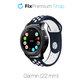 Pasek Silikonowy Sportowy do Garmin (22mm), niebieski, blue, FixPremium