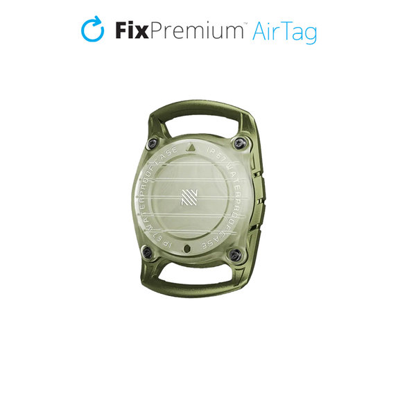 Obroża dla psa, kota do AirTag, zielony, green, FixPremium
