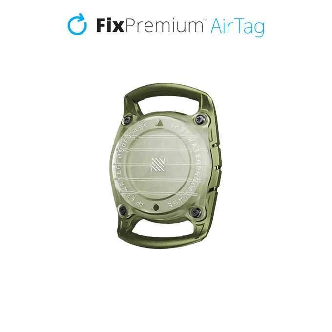 Obroża dla psa, kota do AirTag, zielony, green, FixPremium