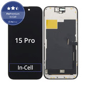 Wyświetlacz In-Cell FHD dla iPhone 15 Pro, Ekran dotykowy z ramką, FixPremium