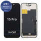Wyświetlacz In-Cell FHD dla iPhone 15 Pro, Ekran dotykowy z ramką, FixPremium