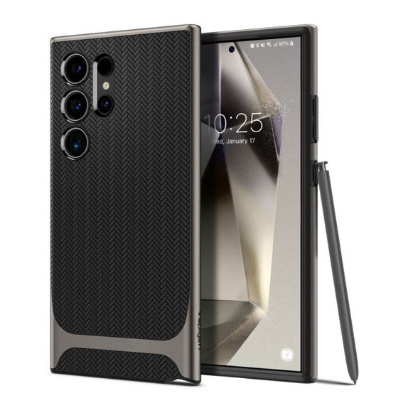 Etui Neo Hybrid do Samsung S24 Ultra, Gunmetal, Spigen