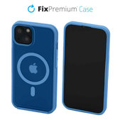 Etui Clear z MagSafe do iPhone 14, niebieski, blue, FixPremium