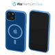 Etui Clear z MagSafe do iPhone 14, niebieski, blue, FixPremium