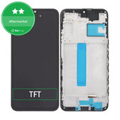 Wyświetlacz do Samsung A25 A256B, Ekran dotykowy z ramką, Brave Black, TFT