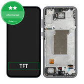 Wyświetlacz do Samsung A35 A356B, Ekran dotykowy z ramką, Awesome Navy, TFT